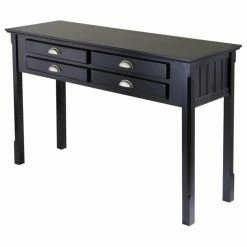 Deals ❤️ Winsome Transitional Console Tables Sundsvall Console Table - Black 🥰