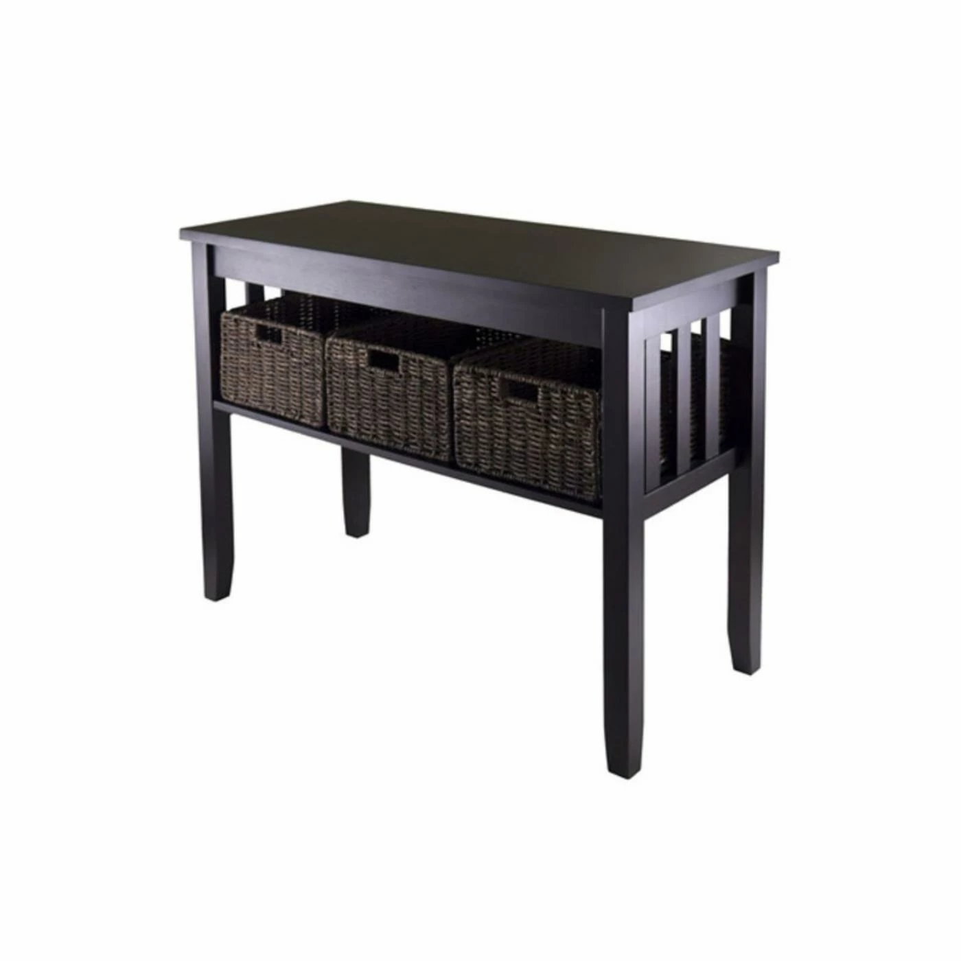 Best deal π Transitional Console Tables Winsome Morris Console Table With 3 Foldable Baskets β