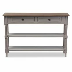 Coupon 😍 Farmhouse & Cottage Style Console Tables Baxton Studio Edouard Console Table With 2 Drawers 🧨