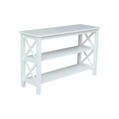 Buy 🎉 Transitional Console Tables International Concepts Hampton White Console Table 🤩