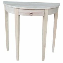 Cheapest 🥰 Transitional Console Tables International Concepts Half Round Table 👏