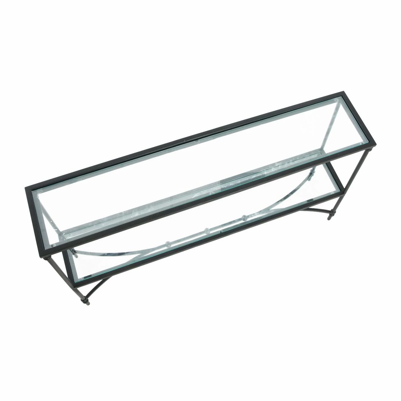 Coupon 👏 Contemporary & Modern Console Tables Creative Co-Op Libertine Glass And Iron Console Table - Black 👍 - Image 4