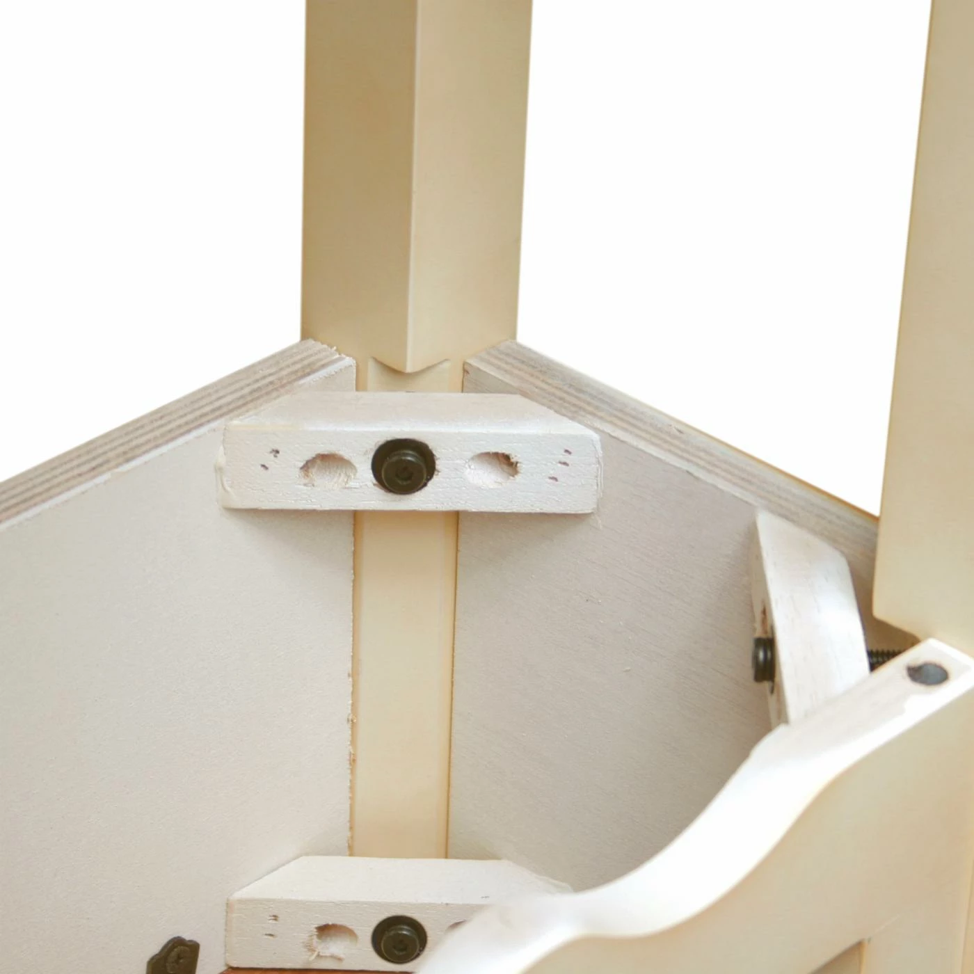 Buy ⌛ Classic & Traditional Console Tables Leick Home One Drawer Wave Hall Console Table With Shelf, Ivory And Brown Cherry 👍 - Image 5