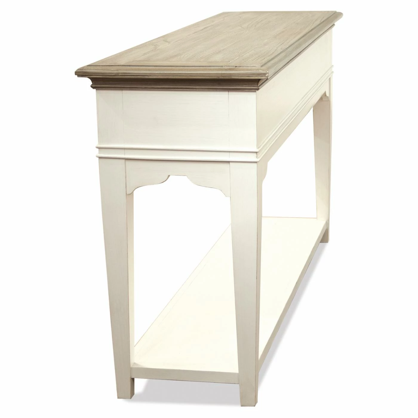 Best reviews of π Farmhouse & Cottage Style Console Tables Riverside Furniture Myra Leg Sofa Table π - Image 5