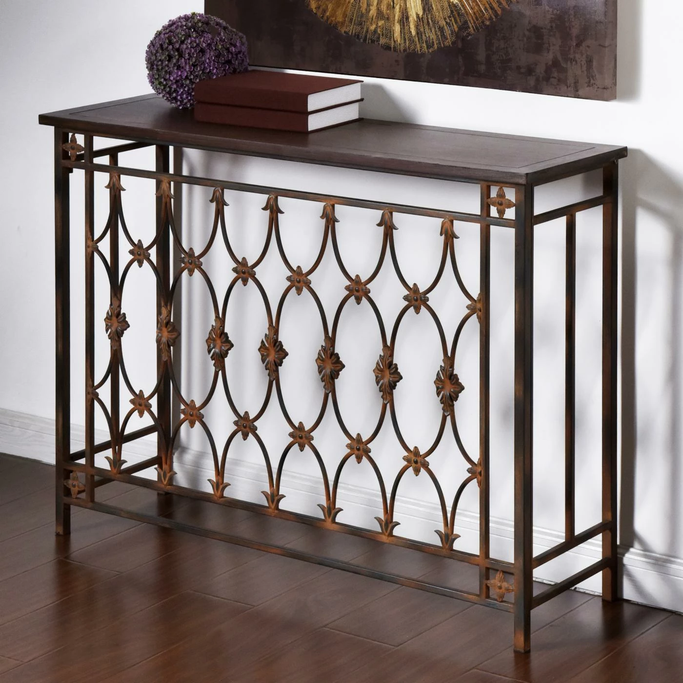 Top 10 π Contemporary & Modern Console Tables StyleCraft Filigree Metal And Wood Console Table π₯ - Image 4