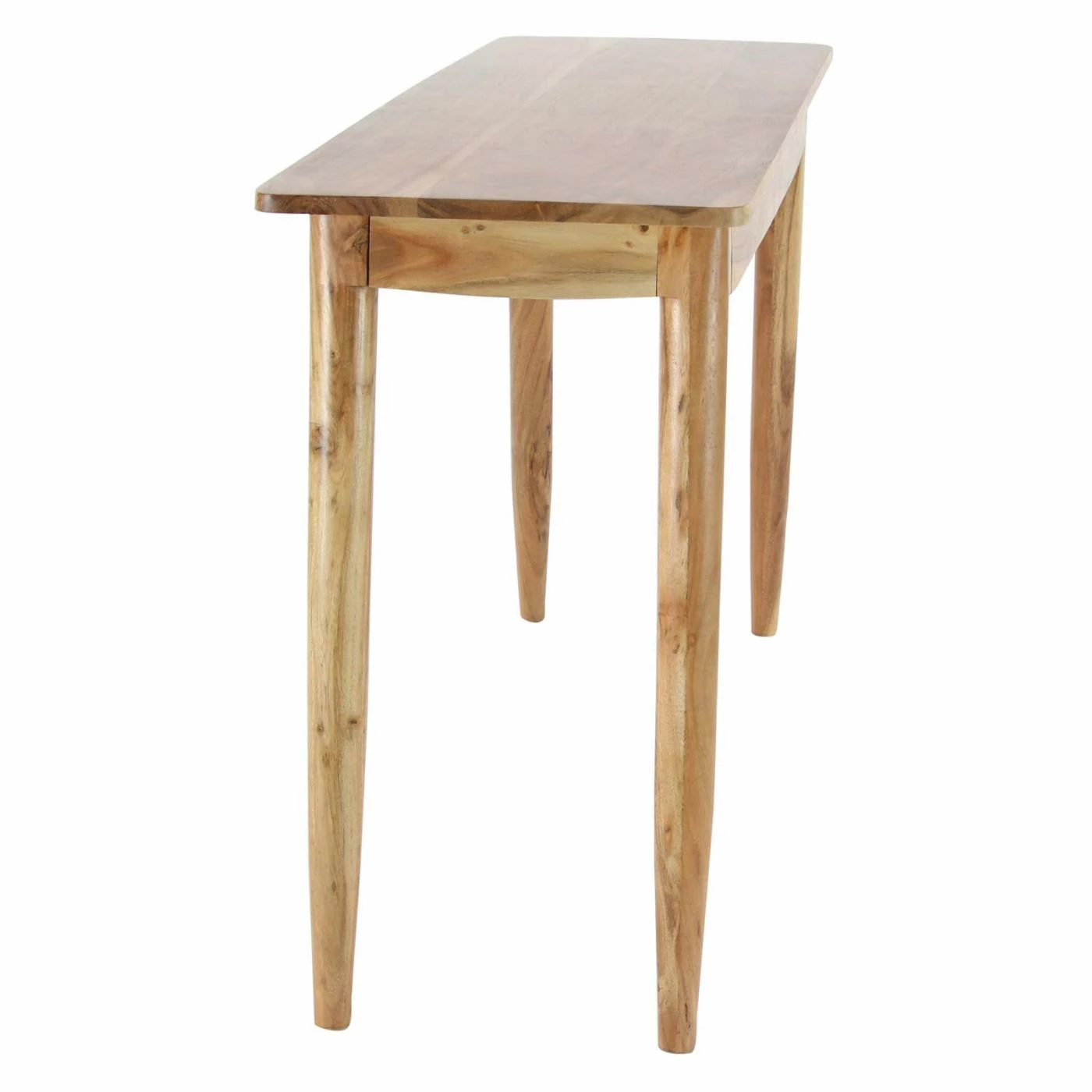 Coupon ❤️ Mid-Century Modern Console Tables DecMode Modern Kanaloa Wood Stained Brown Console Table With Drawers 🎁 - Image 5