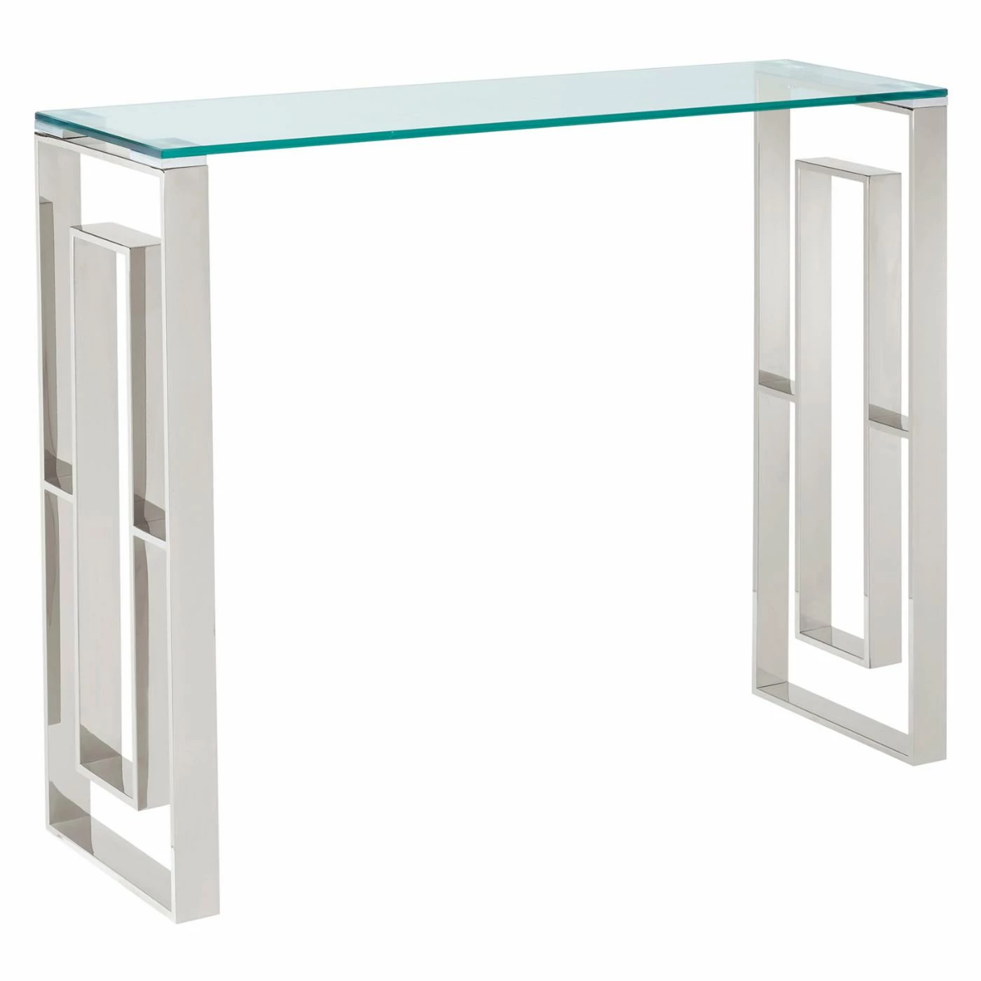 Wholesale ⭐ Contemporary & Modern Console Tables !nspire Stainless Steel Block Design Console Table 🌟 - Image 5