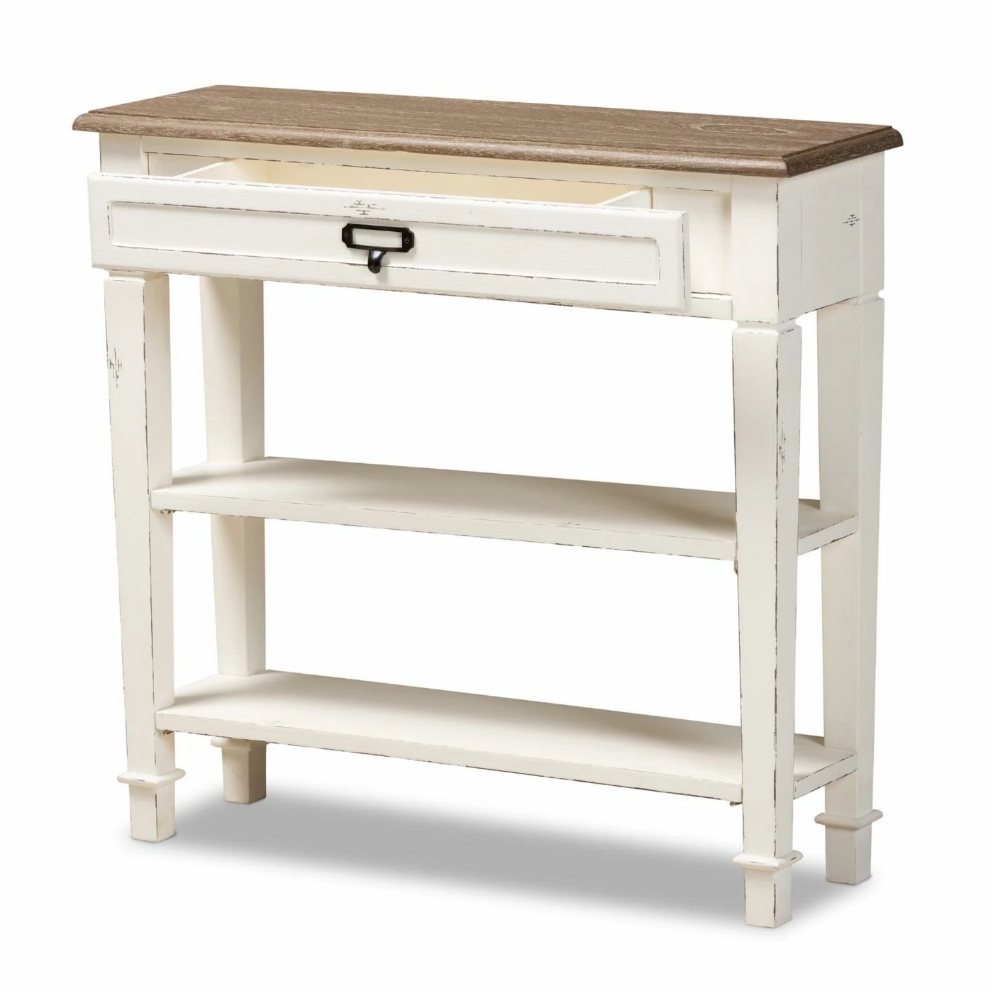 Discount π Farmhouse & Cottage Style Console Tables Baxton Studio Dauphine 1 Drawer Traditional French Console Table π€© - Image 5